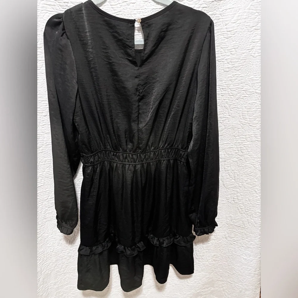 Knox Rose women’s black dress with ruffles - Picture 3 of 7